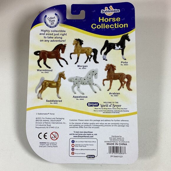 3 Breyer Stablemate Horse Collection Appaloosa Arabian Morgan New - Picture 3 of 7